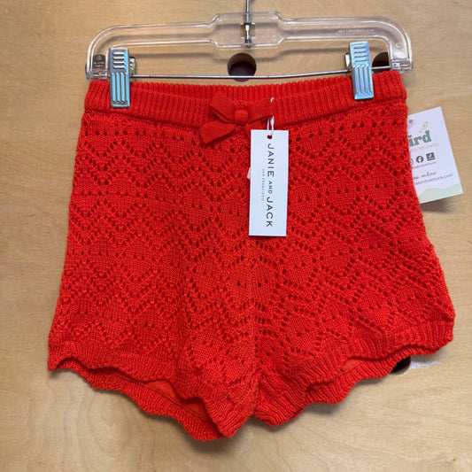 Red Crochet Scallop Shorts NEW!