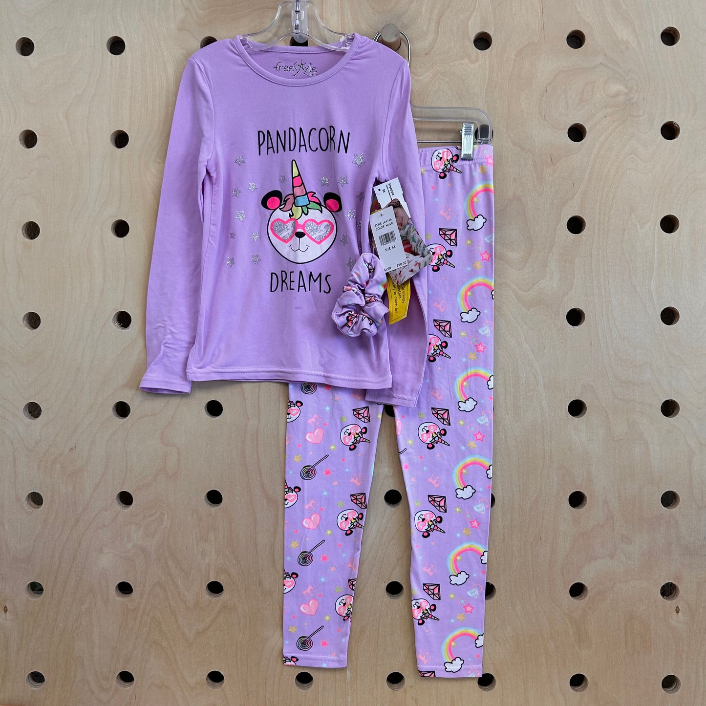 Purple Pandacorn Pajamas NEW!