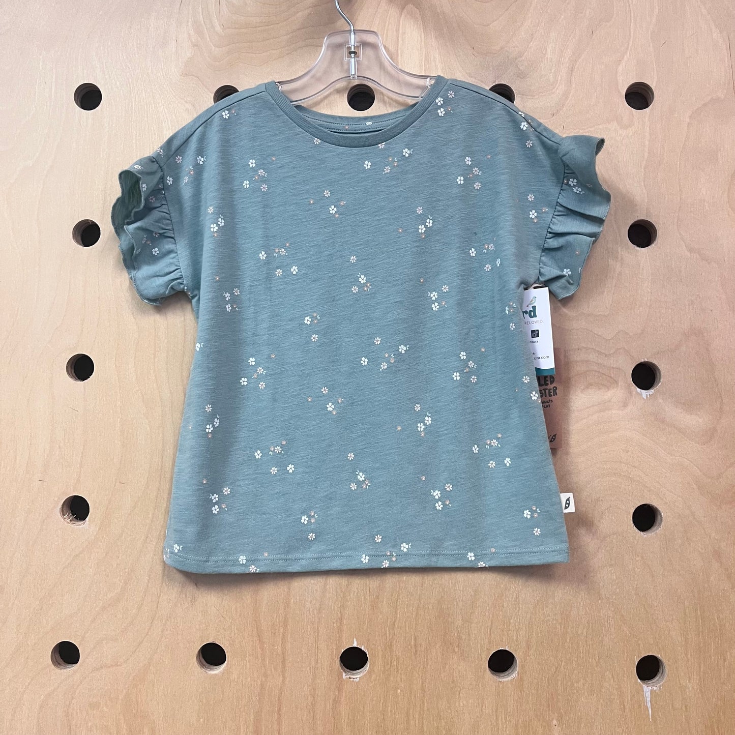 Green Floral Top NEW!