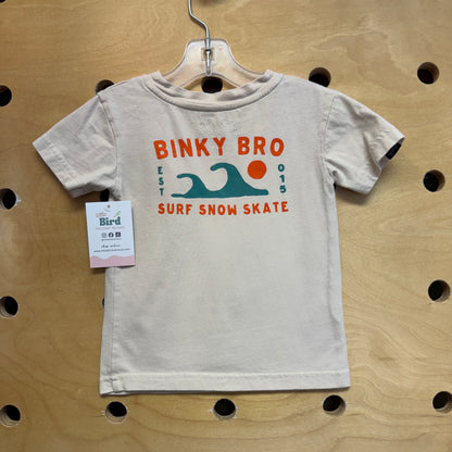 Cream 'Surf Snow Skate'  Cotton LS