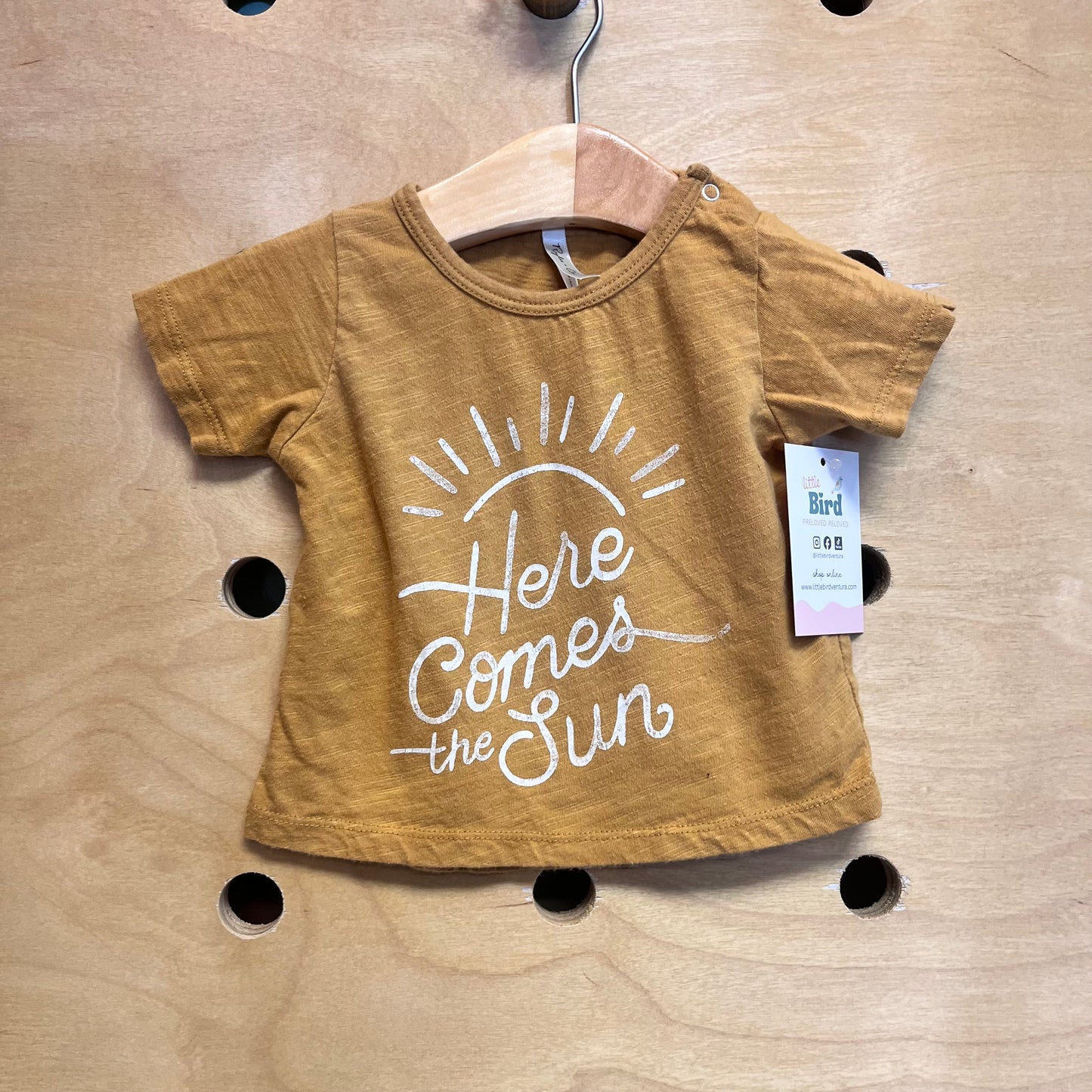 Yellow Here Comes the Sun Tee