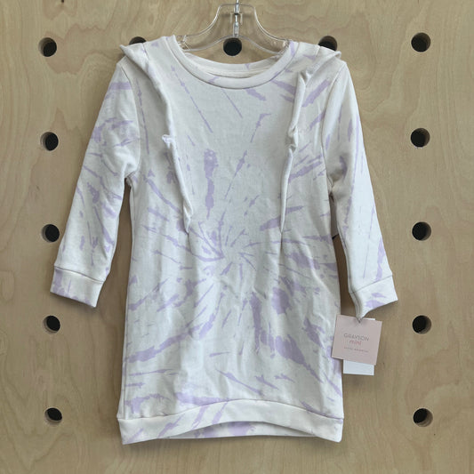 Cream & Lavender Tie Dye Dress NEW!