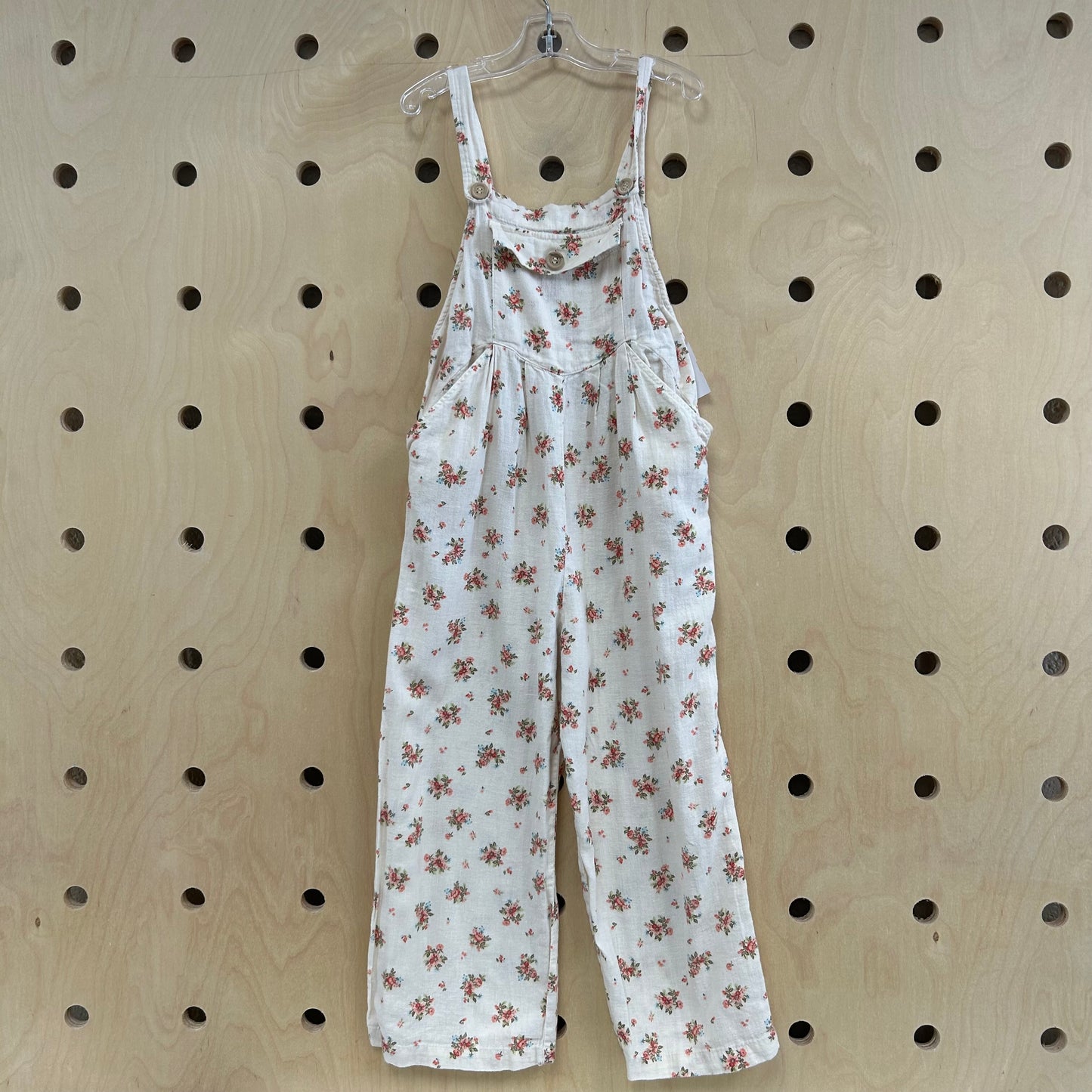 Cream Floral Linen Jumper