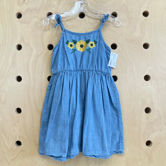 Chambray Sunflower Dress