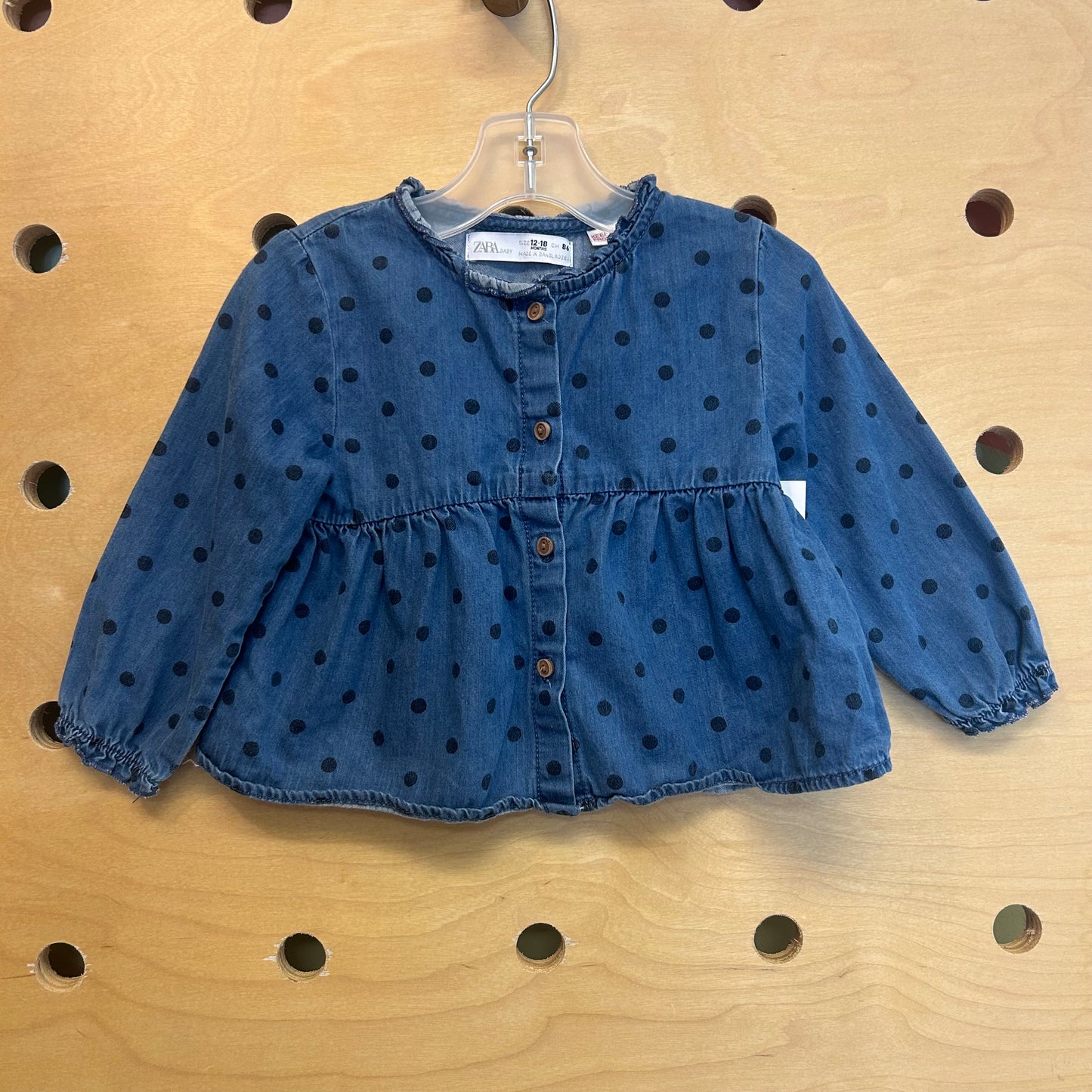 Denim Polka Dot Shirt