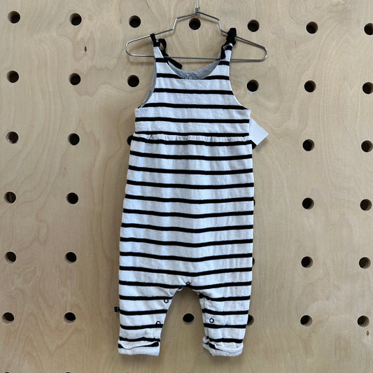 Black & White Organic Striped Romper
