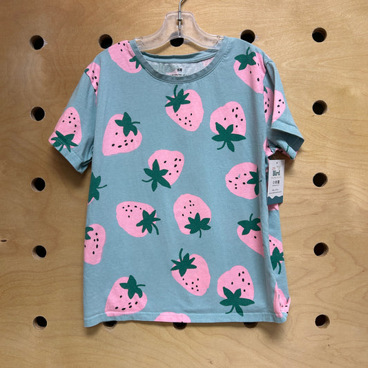 Blue/Pink Stawberries Tee