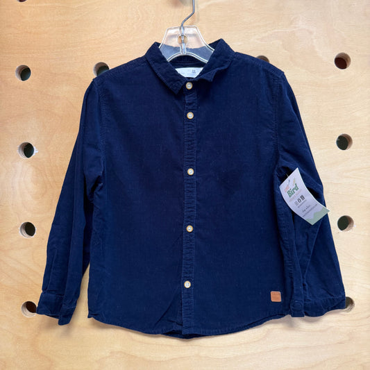 Blue Corduroy Button Up