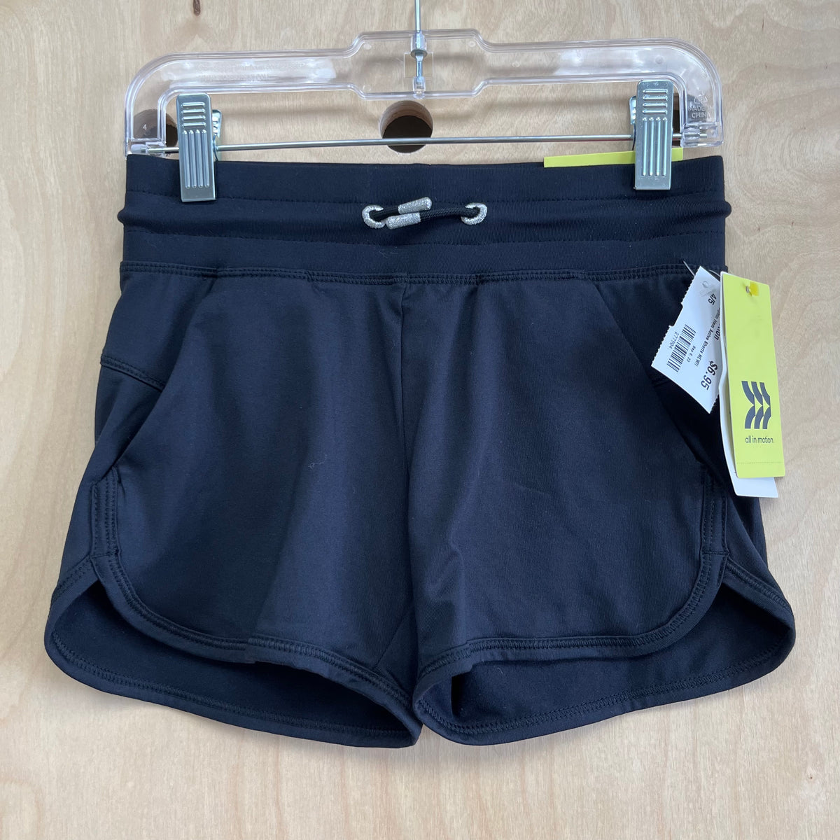 Black Dolphin Hem Active Shorts NEW!!