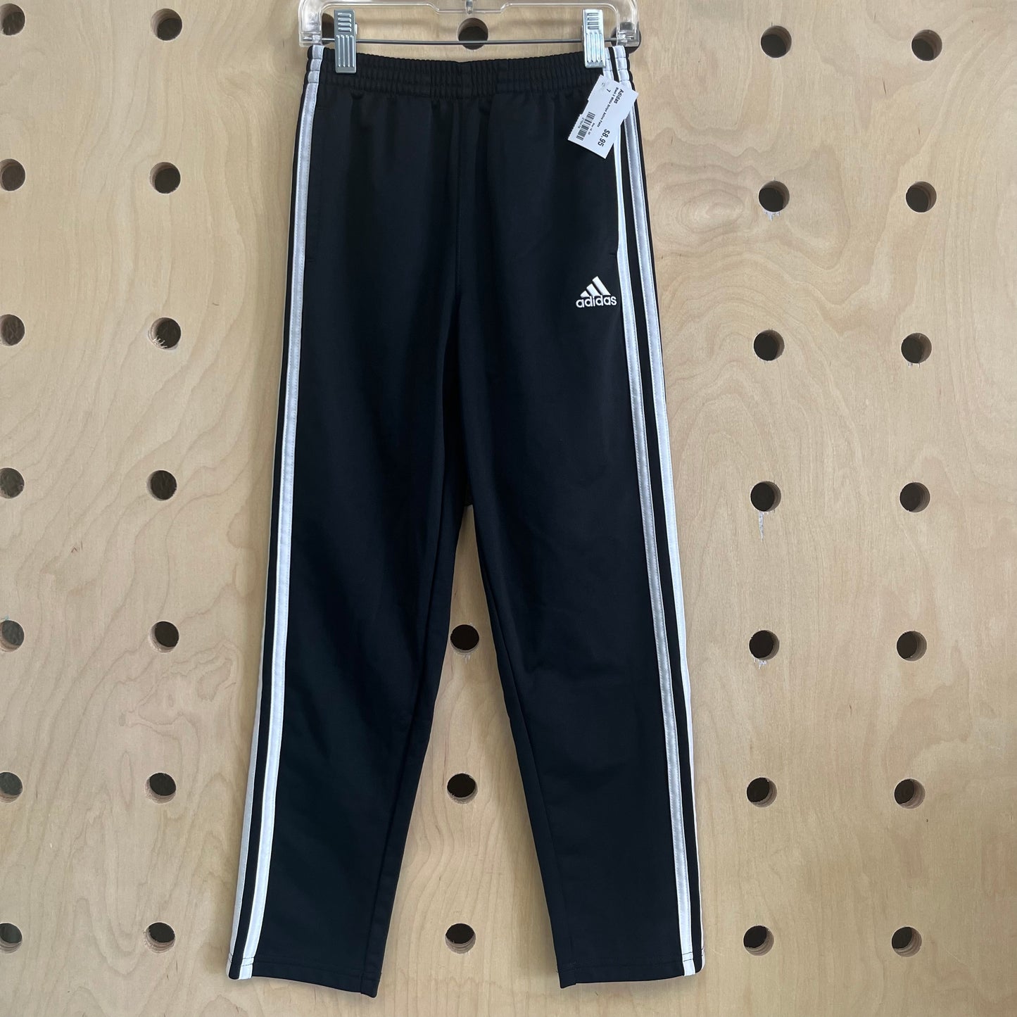 Black White Side Stripe Active Pants
