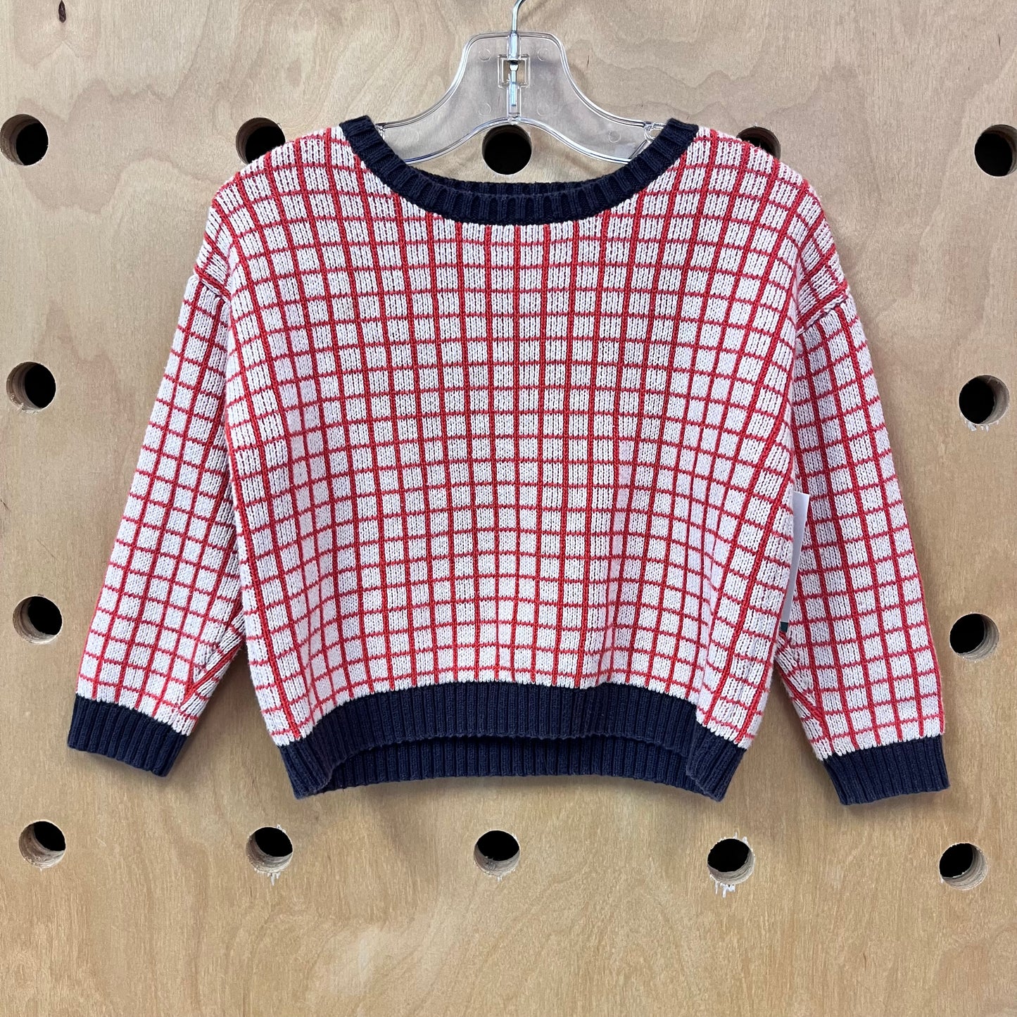 Red + White Sweater