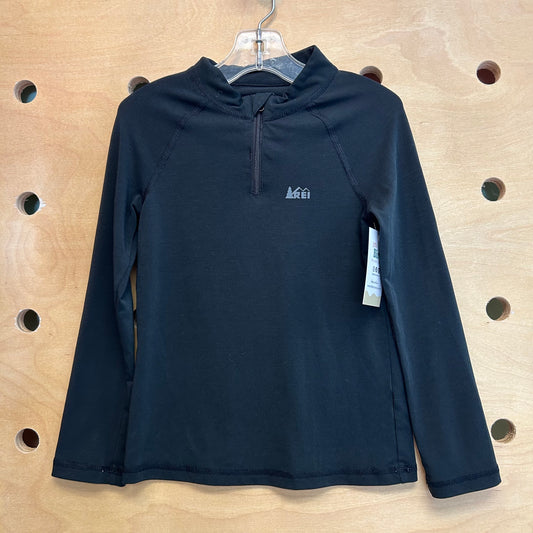 Black 1/4 Zip Active Top