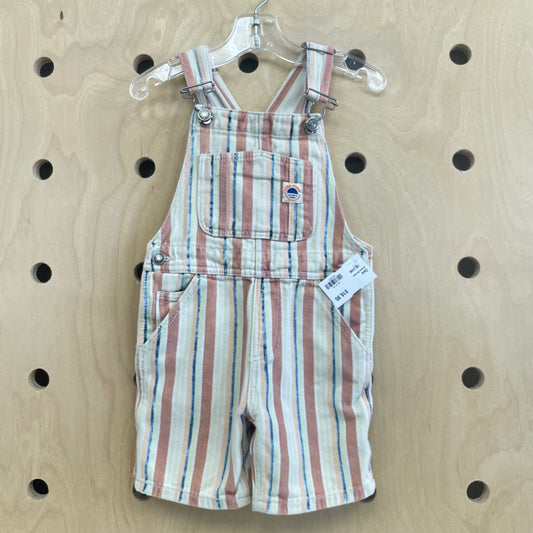 Striped Shortalls