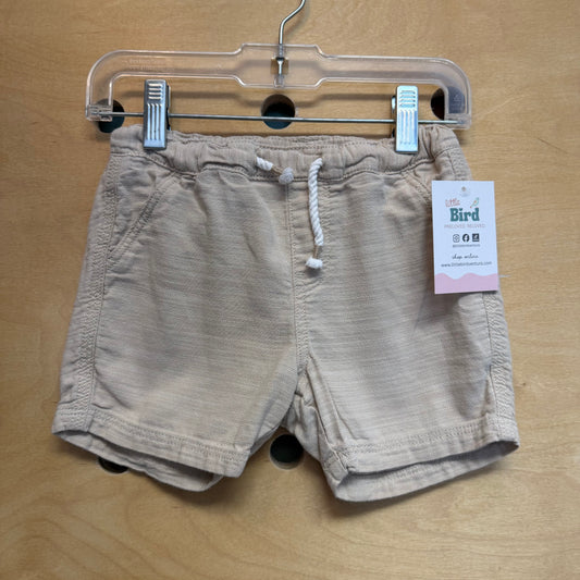 Tan Drawstring Shorts
