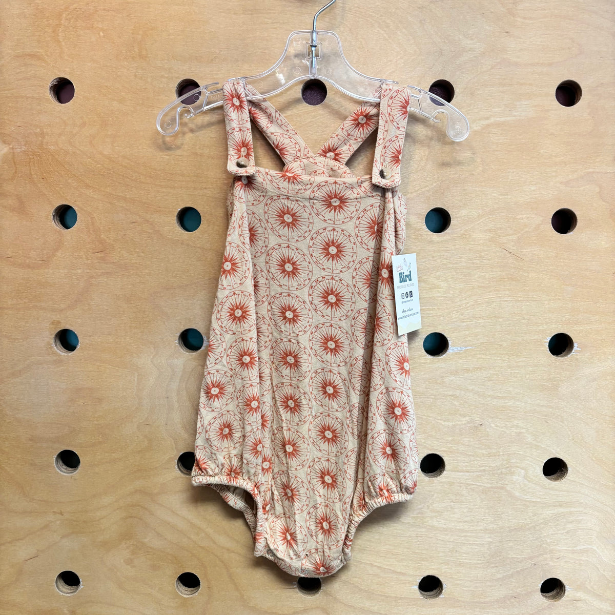 Yellow/Orange Compass Bamboo Romper