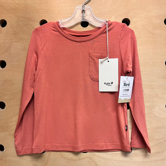 Orange Bamboo Pocket LS NEW!