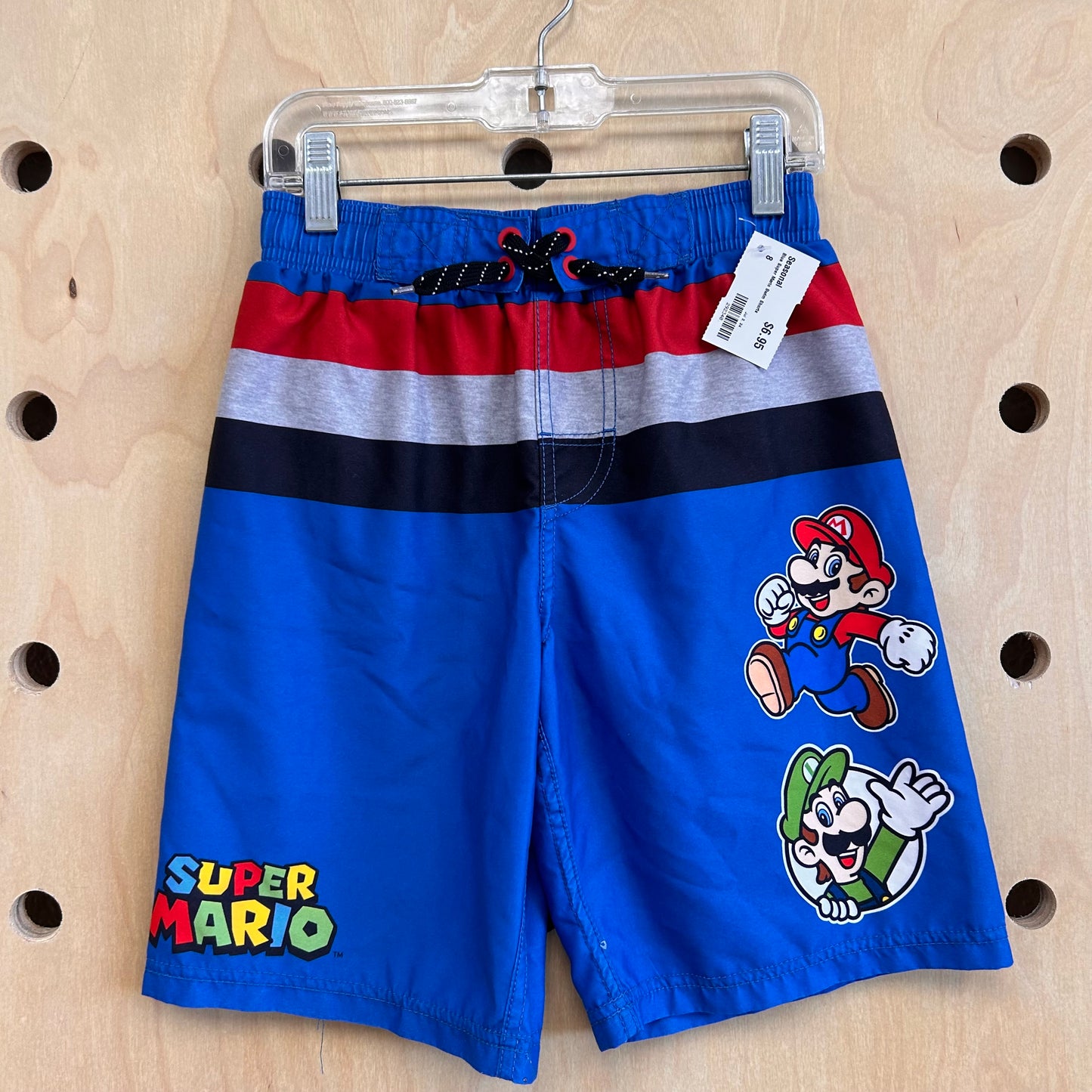Blue Super Mario Swim Shorts
