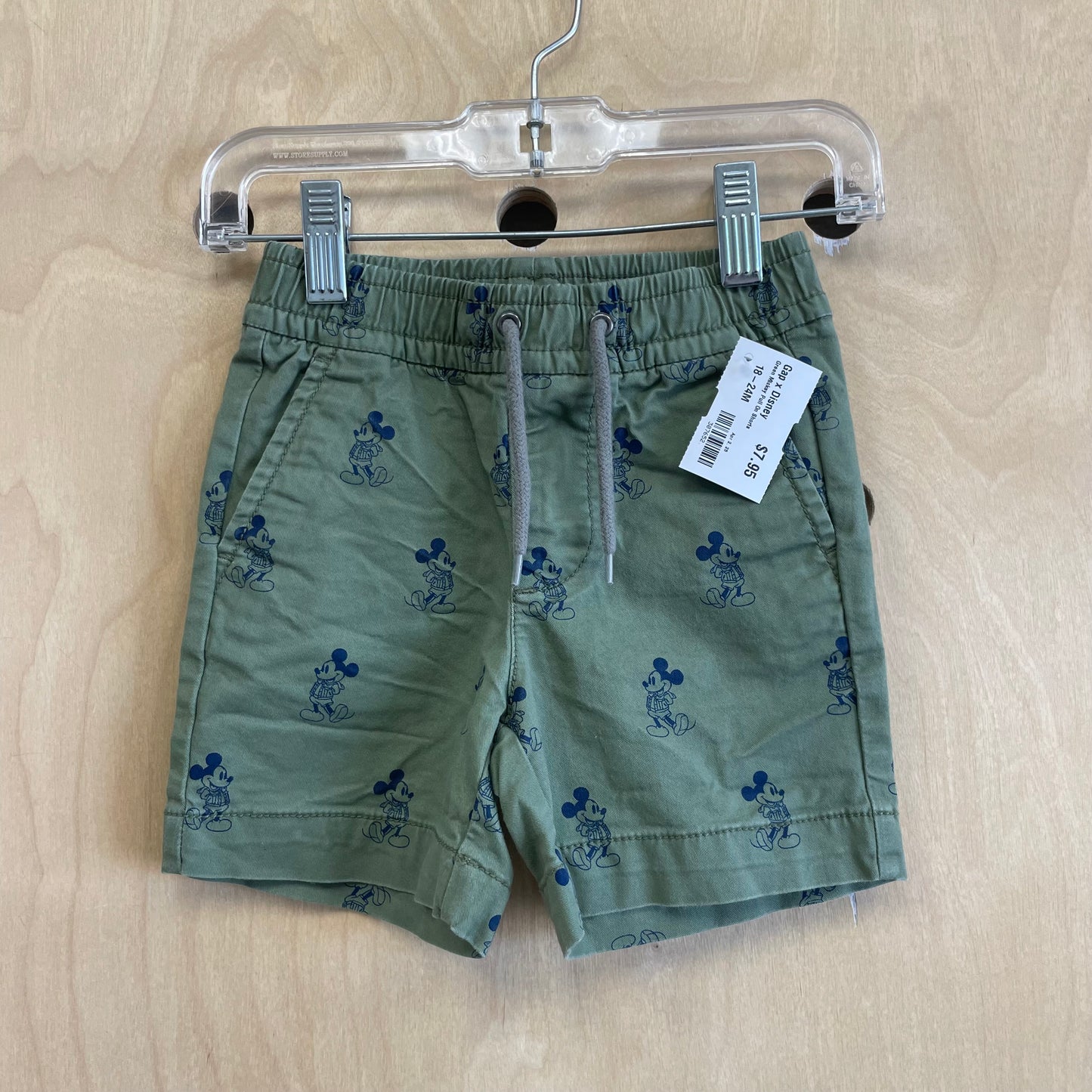 Green Mickey Pull On Shorts