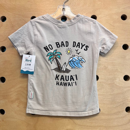 Tan 'No Bad Days' Cotton Tee