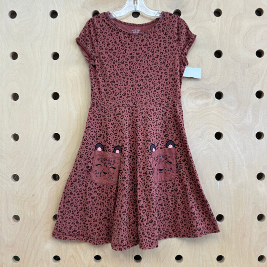 Leopard Print Pockets Dress