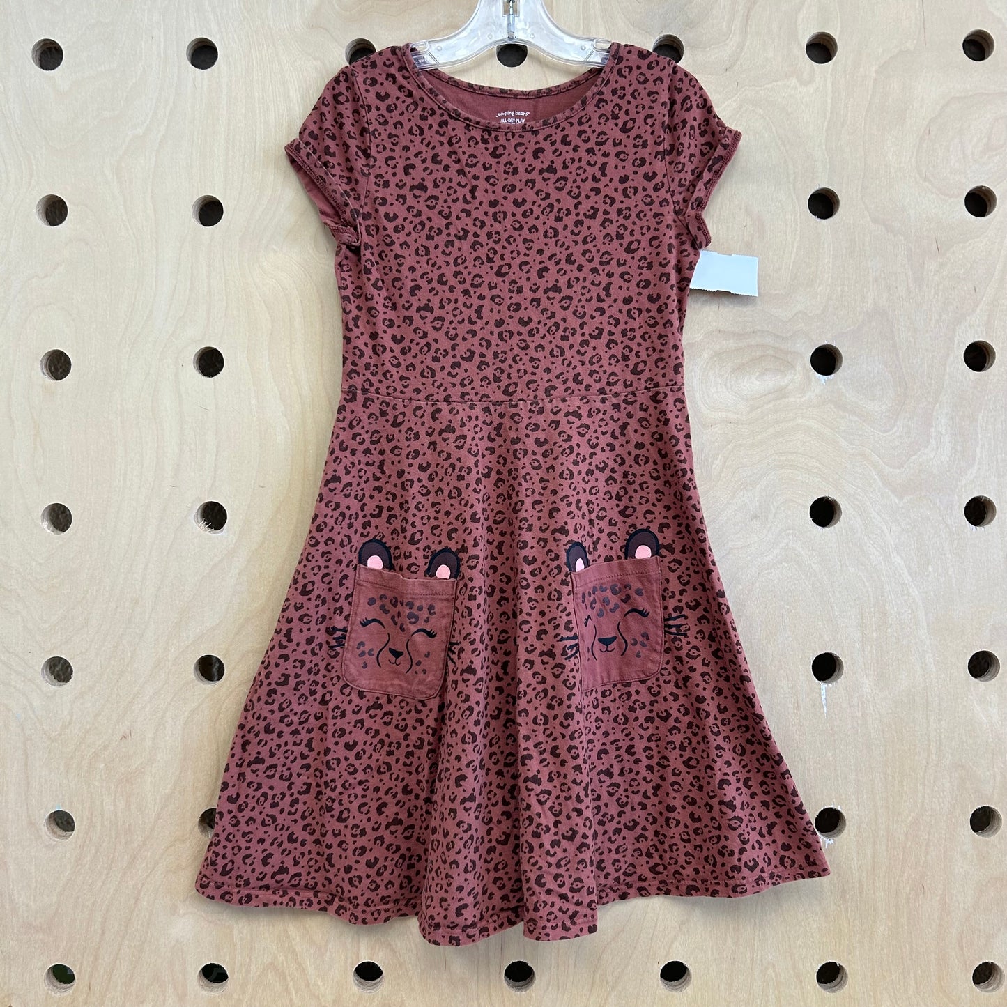 Leopard Print Pockets Dress