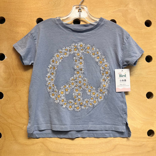 Blue Daisies Peace Sign Tee