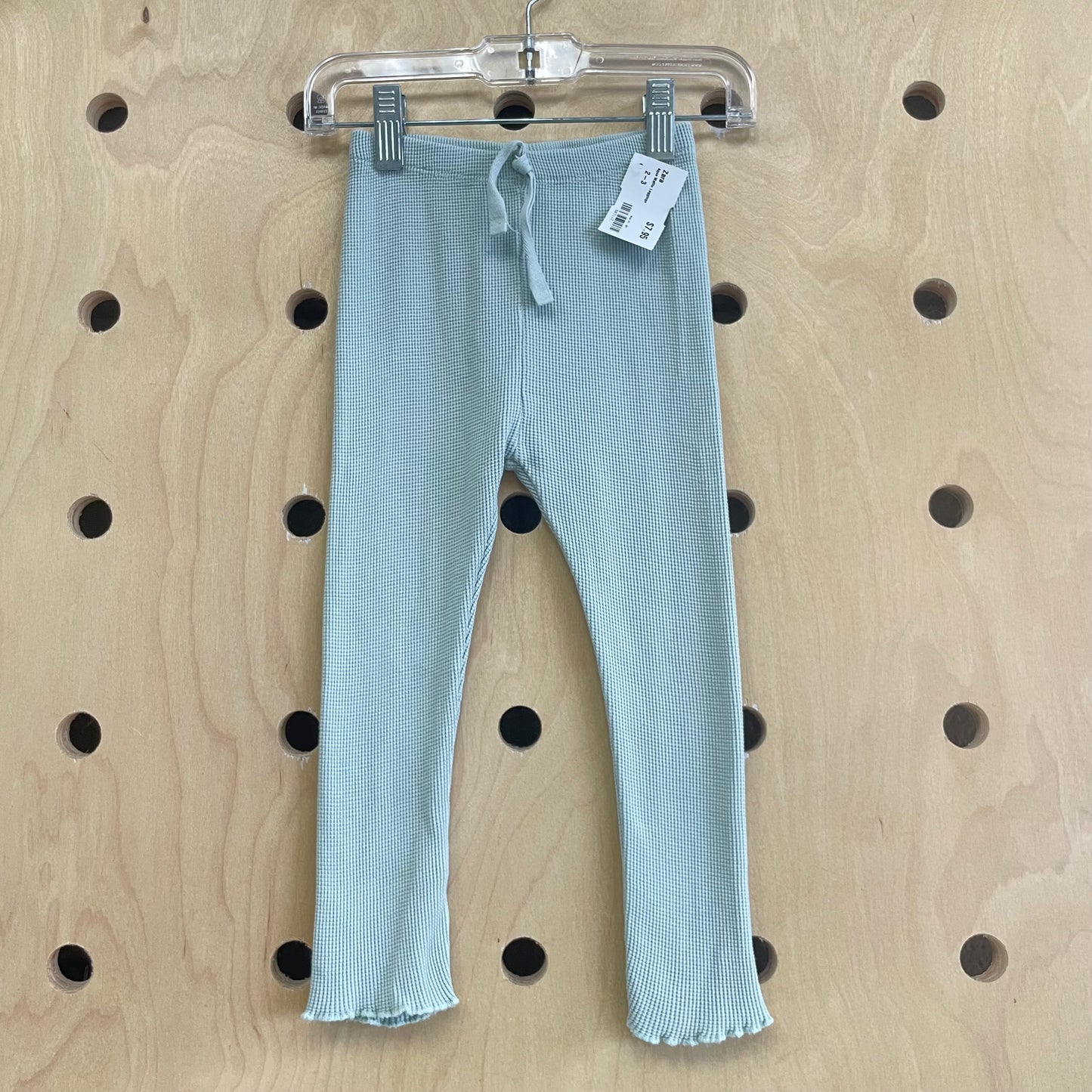 Aqua Waffle Leggings