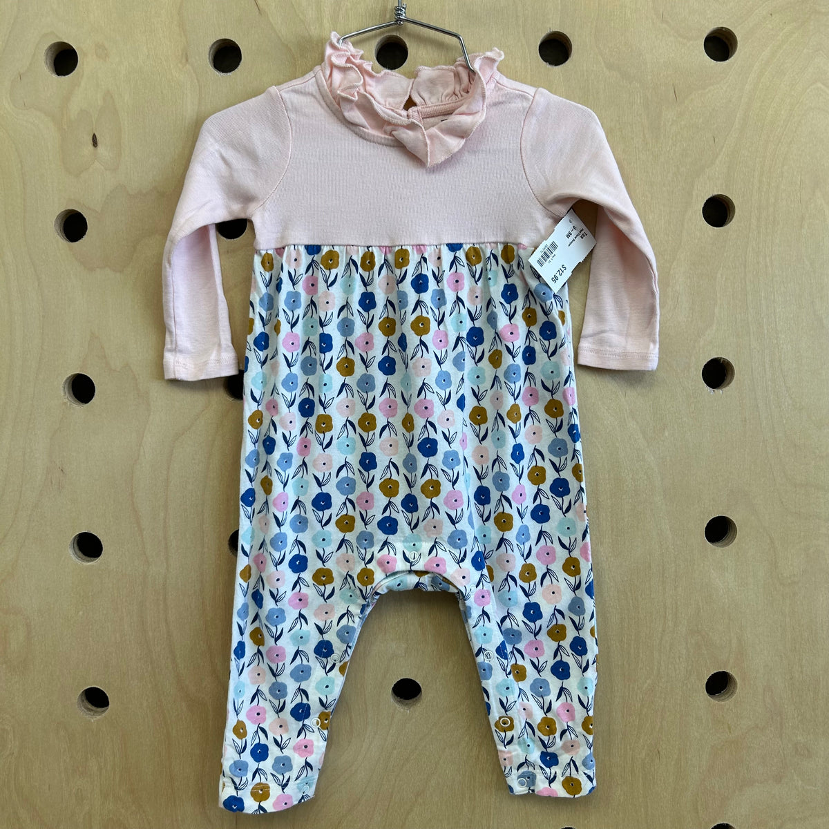 Pink Floral Romper