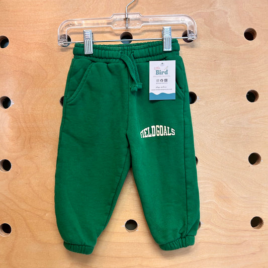 Green Field Goals Drawstring Joggers