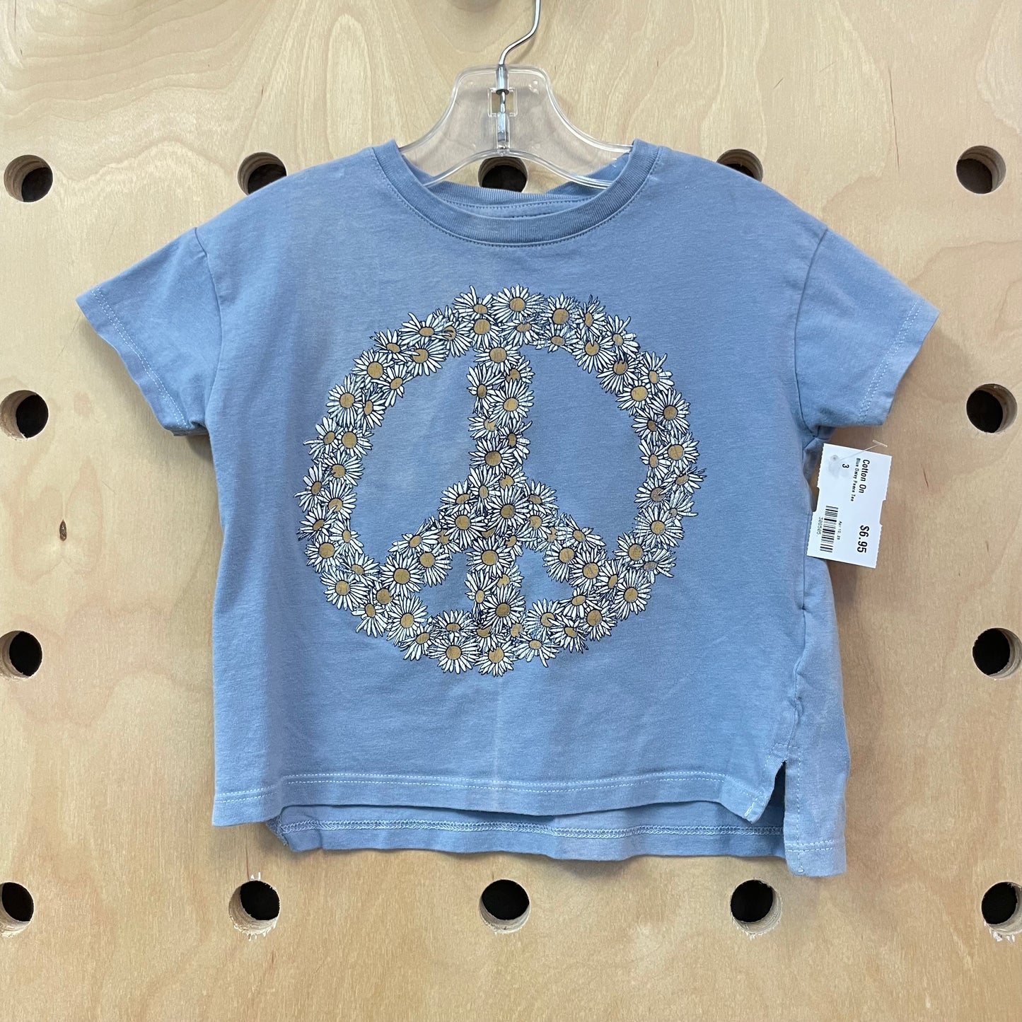 Blue Daisy Peace Tee