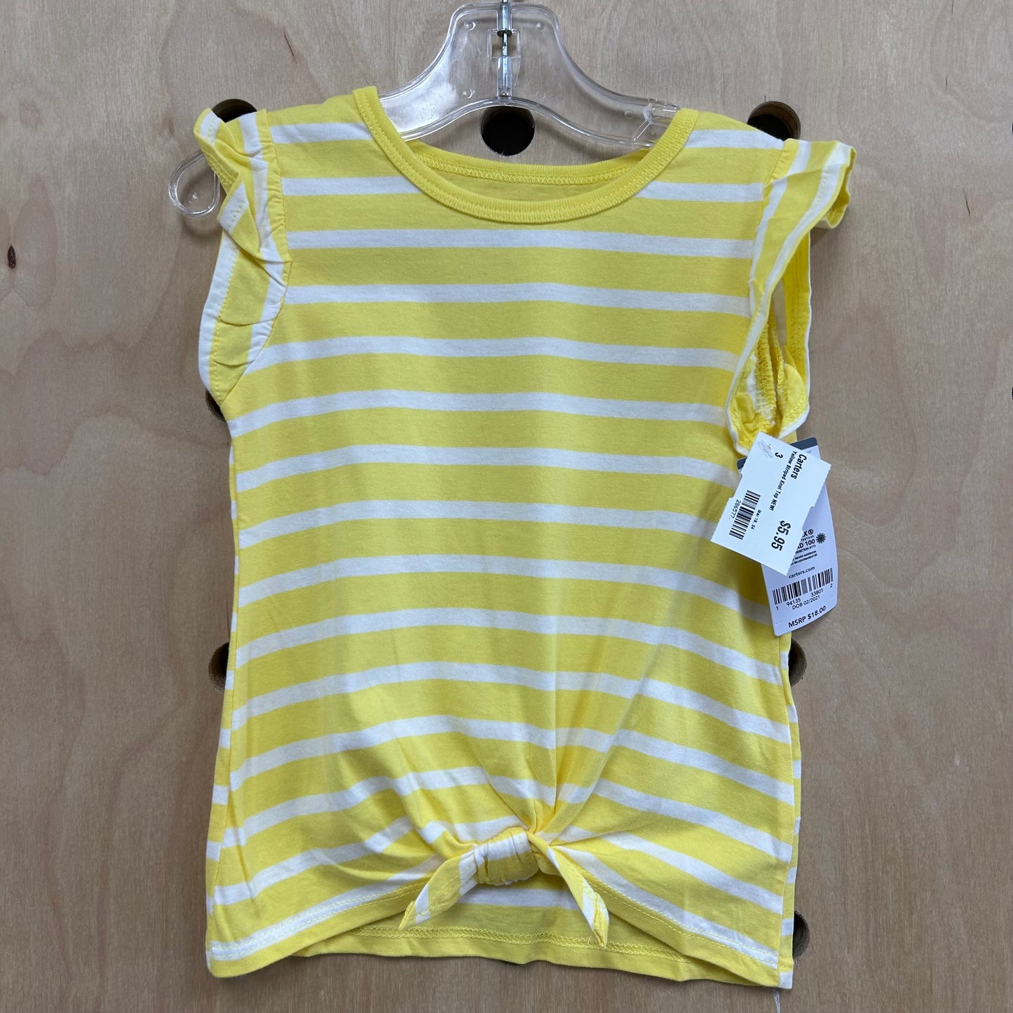 Yellow Striped Knot Top NEW!