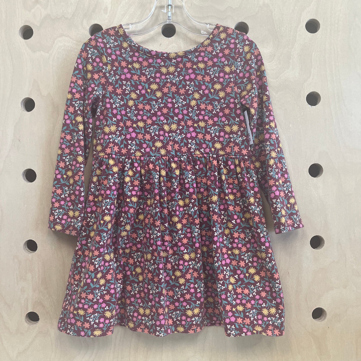 Burgundy Floral Dress