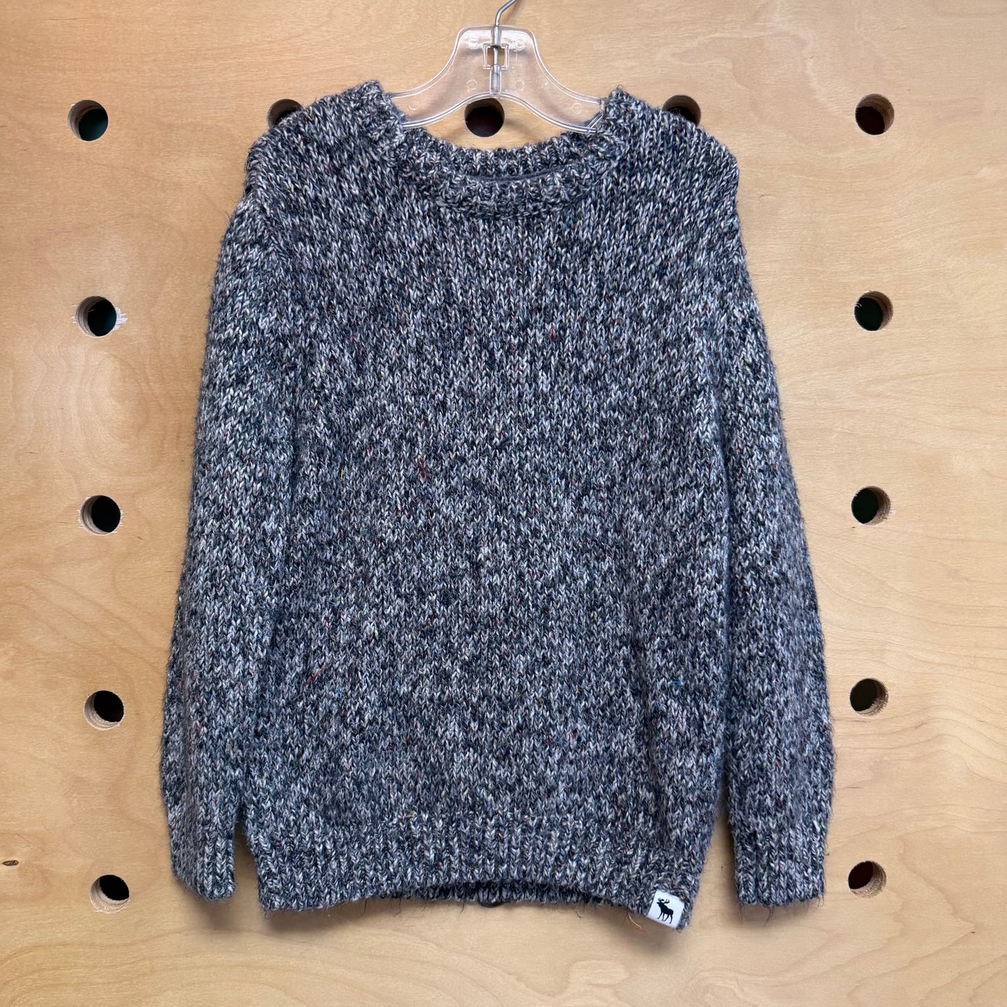 Grey/Multicolor Knit Sweater