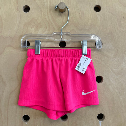 Pink Mesh Active Shorts