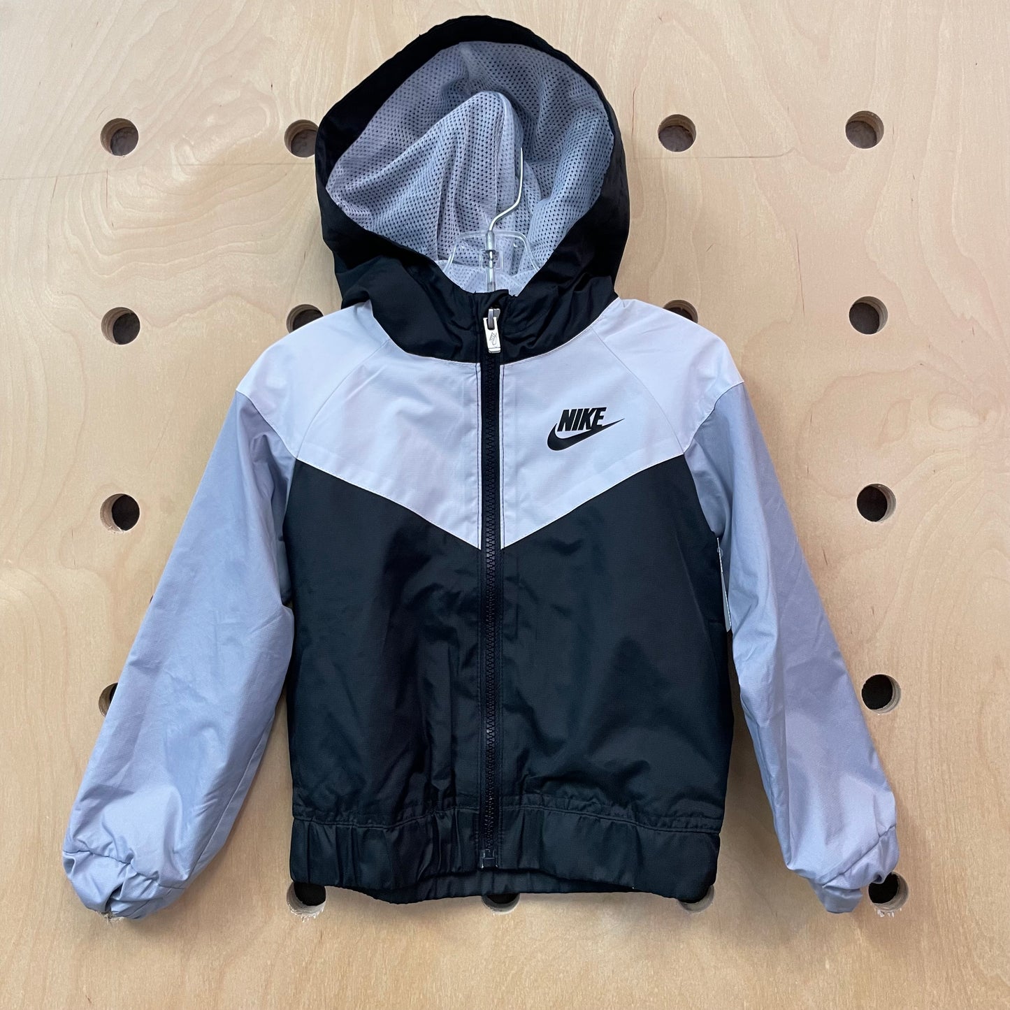 Grey & Black Windbreaker