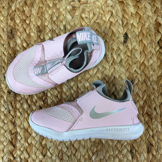 Pink & Silver Flex Runner Sneakers