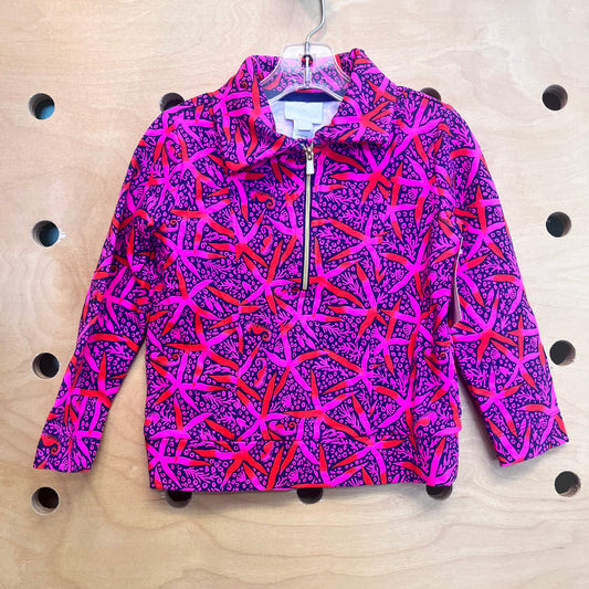 Pink & Navy Seahorse 1/4 Zip