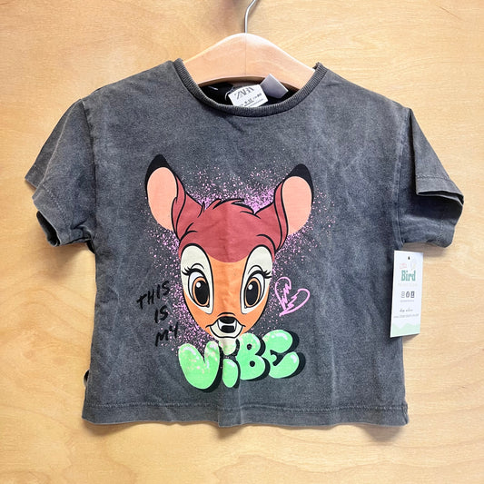 Grey Bambi Vibe Boxy Tee