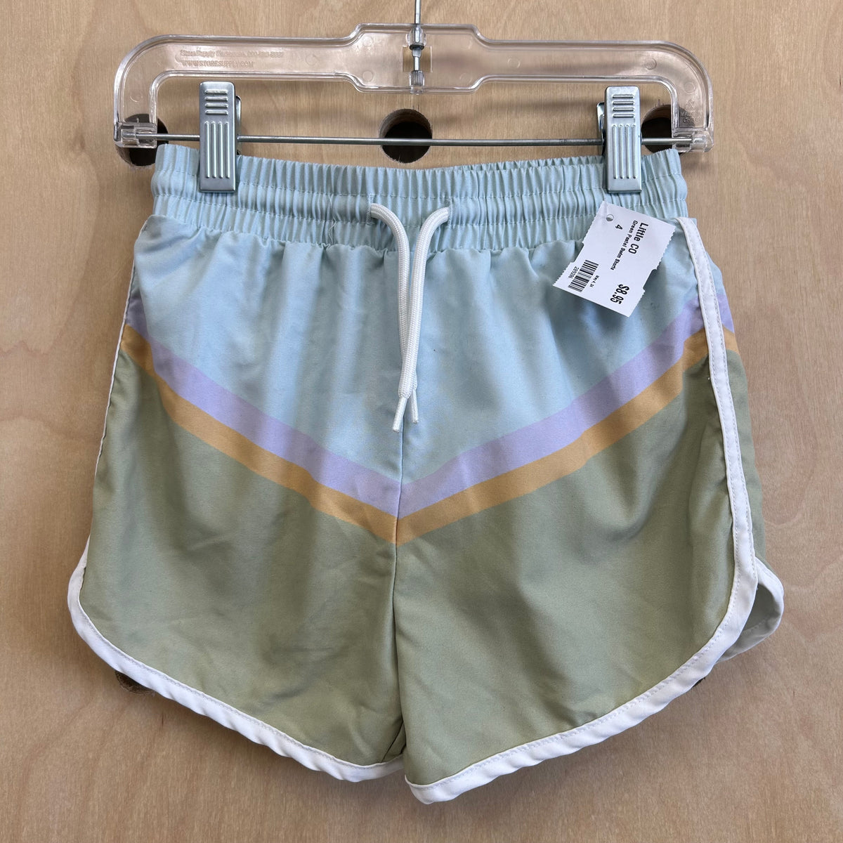 Green Pastel Swim Shorts