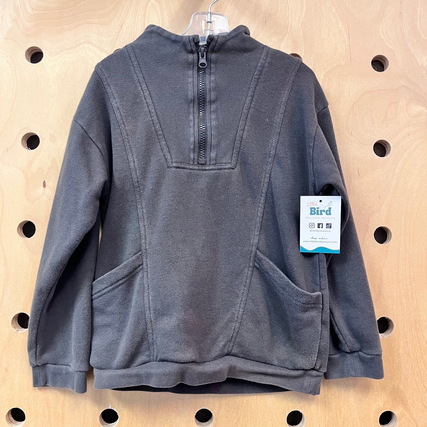 Grey 1/4-Zip Pullover