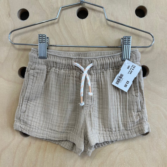 Beige Gauze Shorts
