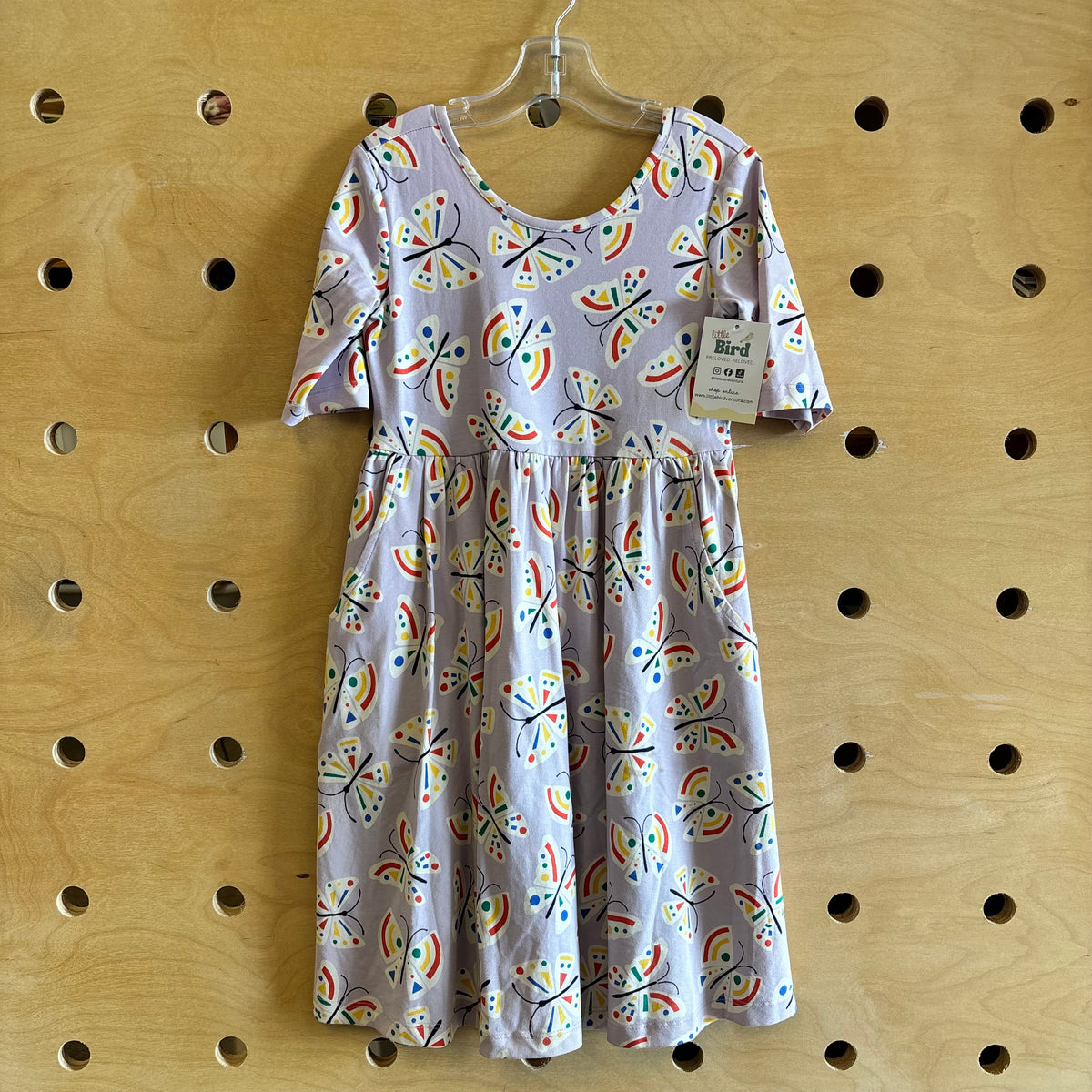 Lavender Butterfly Twirl Dress