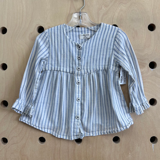 Blue & White Striped Top