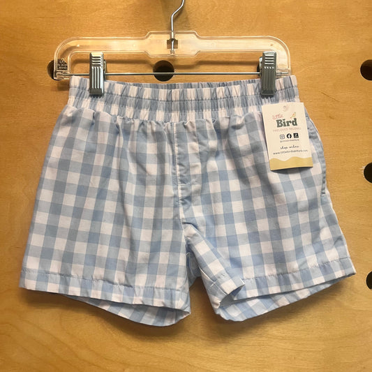 Baby Blue Gingham Shorts
