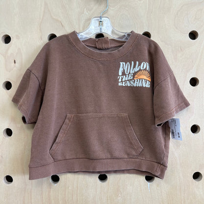 Brown Follow the Sunshine Boxy Pullover