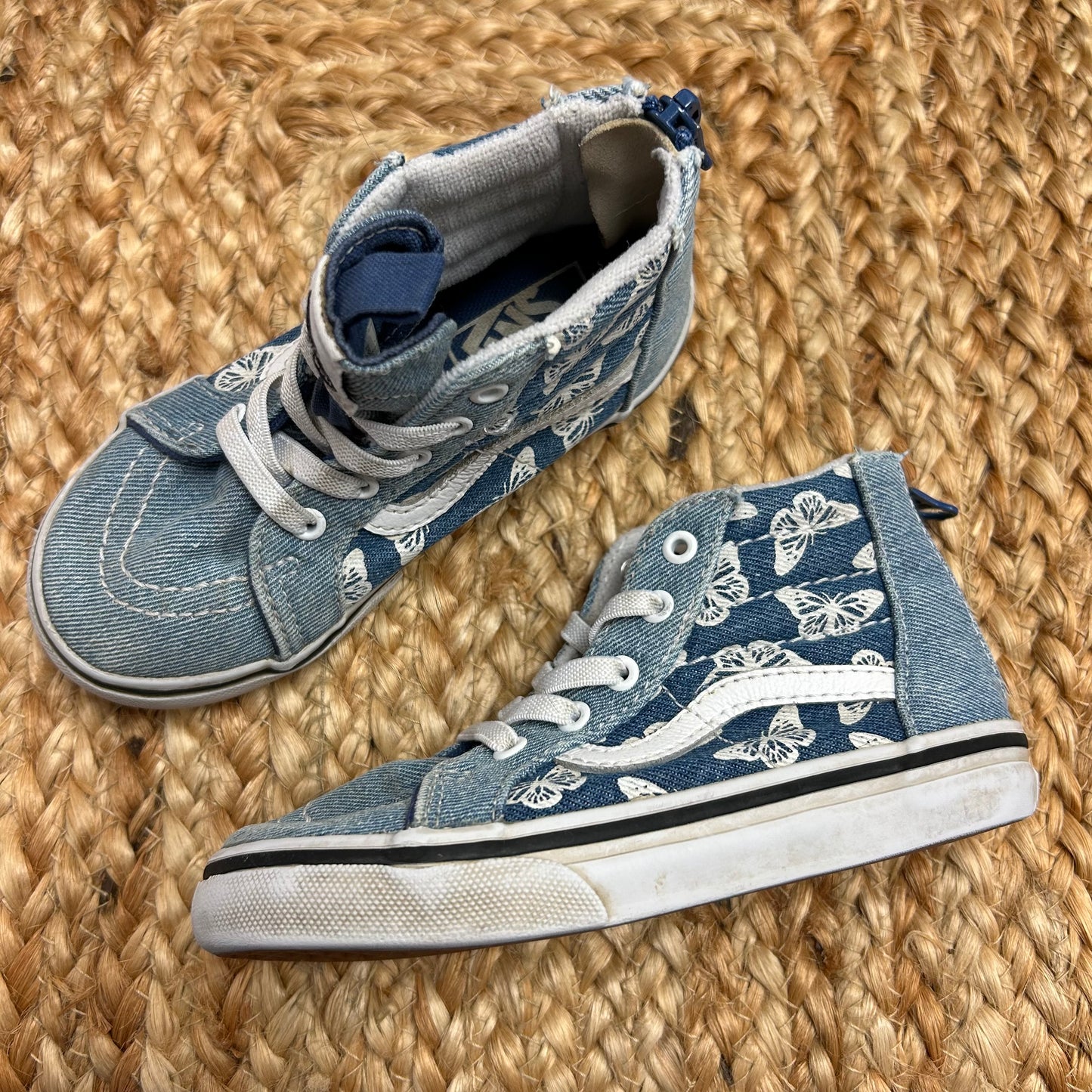 Denim Butterfly Hi Tops