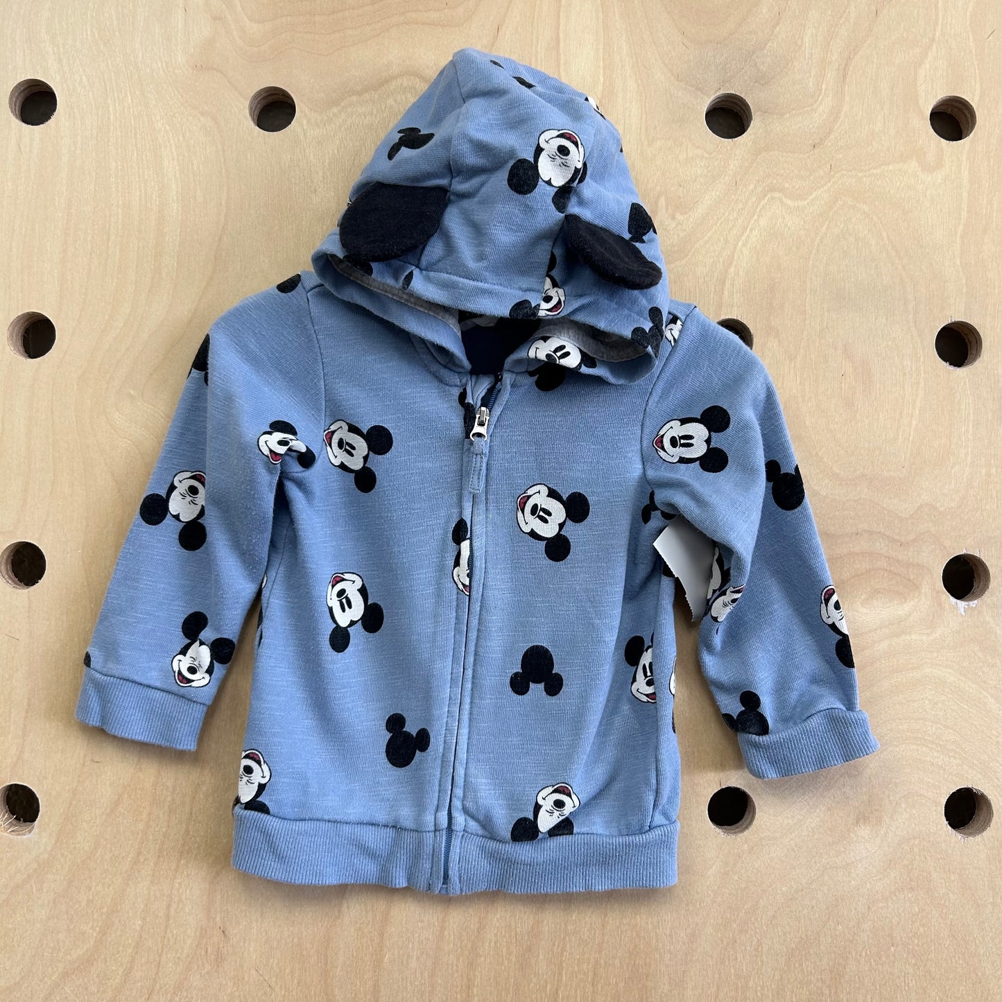 Blue Mickey Zip Hoodie