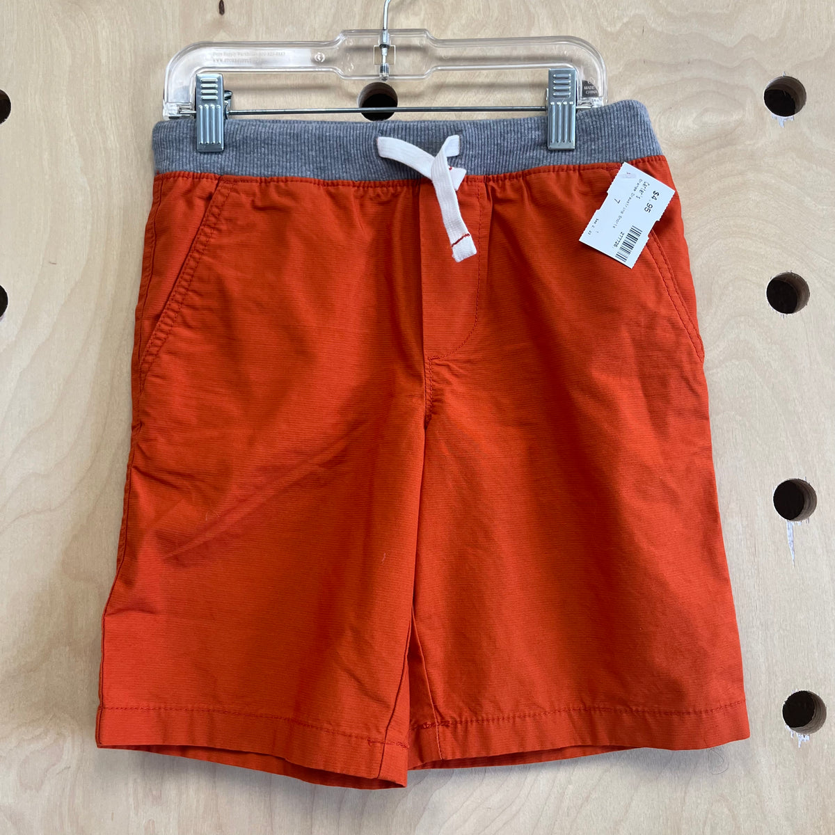 Orange Drawstring Shorts