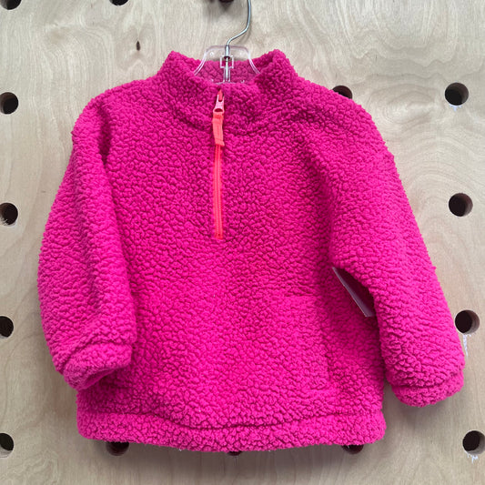 Pink Sherpa 1/4 Zip Pullover