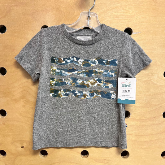 Heathered Grey Wave Tee